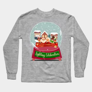 A Merry Christmas Lighting Celebration Long Sleeve T-Shirt